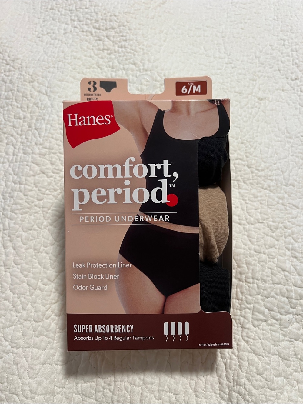 Hanes Comfort Period Underwear Briefs